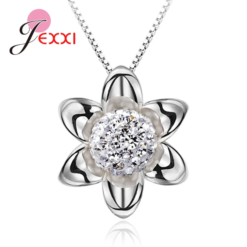 Благородный пресноводный жемчуг CZ проложили диско шар ожерелья и кулон 925