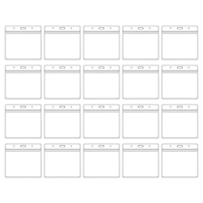 

20 шт вакцинации чехол для карт 4x3 дюйма для CDC запись иммунизации вакцины, с отделением для карт, прозрачный виниловый Пластик чехол