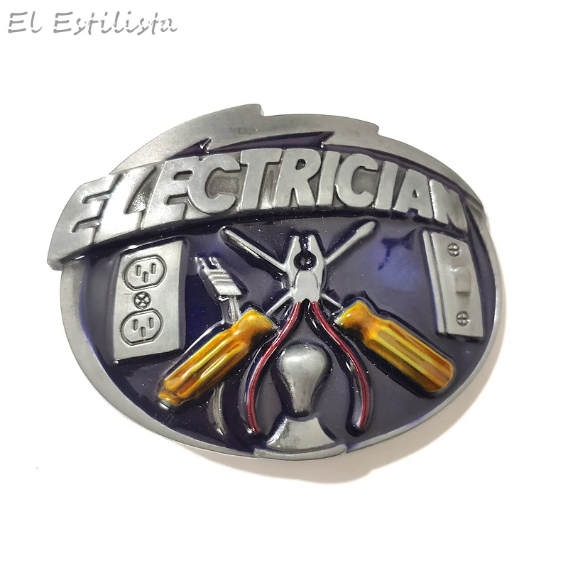 Классические мужские пряжки для ремня из цинкового сплава электрика модные