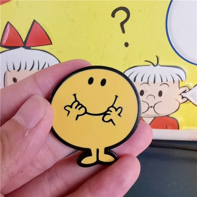 Anime Kawaii Mr.Men and Little Miss Alloy Brooch Badge Model Boy Girl Kids Toys Gift Collection |