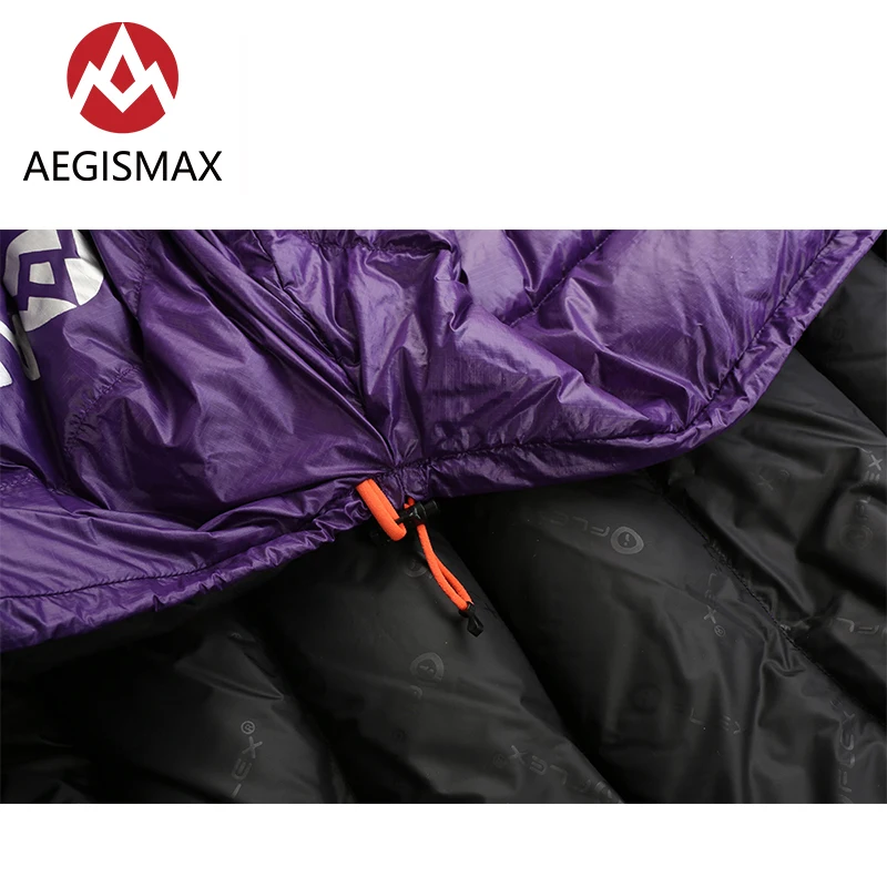 AEGISMAX Nano фиолетовый уличный ультралегкий ультрасухой белый гусиный пух для мам