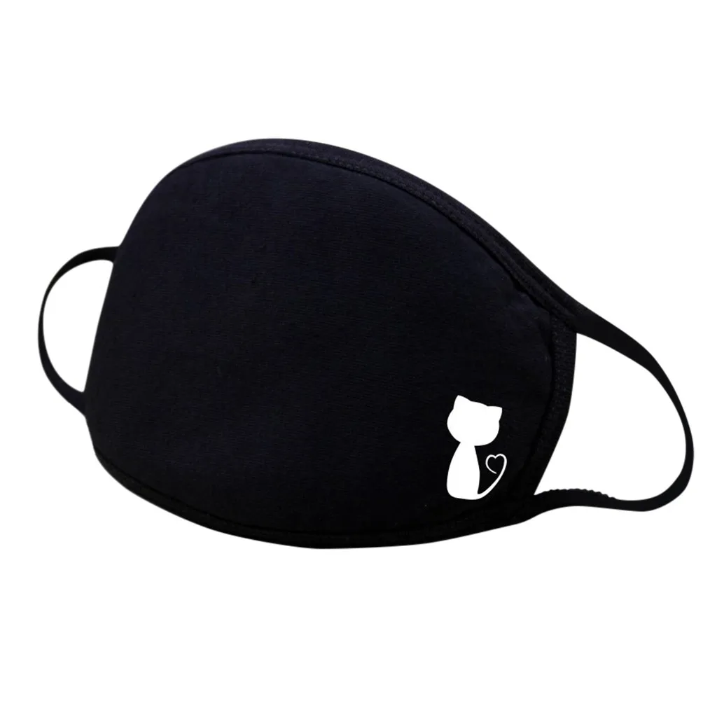 

non-Dust Face Mask Printed Masks Cotton Adult Protective PM 2.5 Dust Mouth Cover Washable Reusable Respirator Mouth Masks