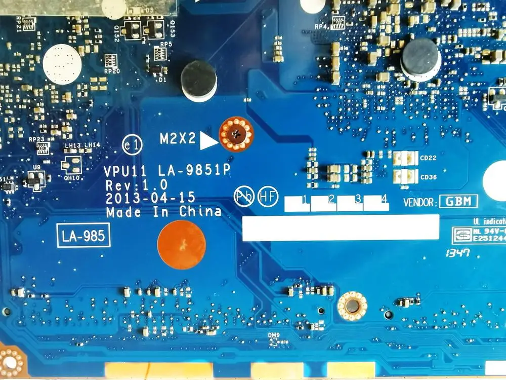 Оригинальная материнская плата для ноутбука HP ENVY M6 TS A10-5745M 725462-501 VPU11 LA-9851P