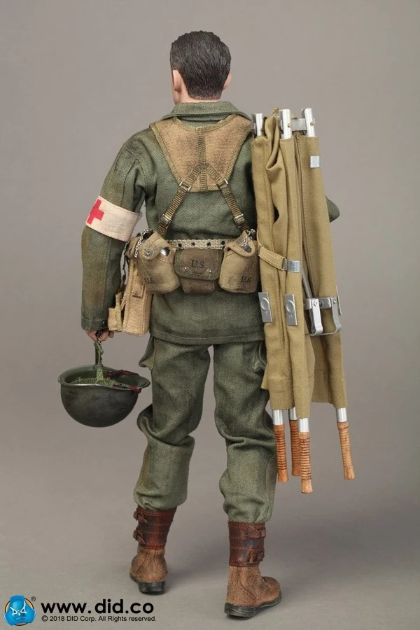 Не A80126 WWII США 77th пехоты Отдел боевой медик &quotDixon&quot w/ 2 головки 1/6 рисунок|Игровые
