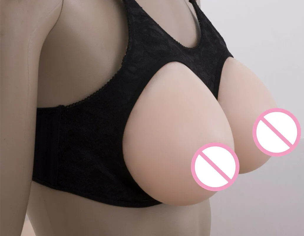 4600g/pair Large Silicone Breast Forms J Cup Bra False Boobs Transvestite pink bras for women lace bra bras for women