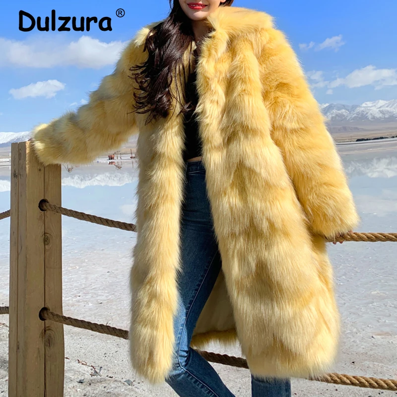 2019 Роскошные зимние утолщенные куртки из искусственного меха пальто для женщин