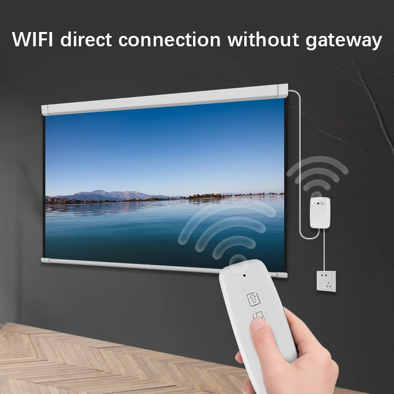 

TUYA WiFi Curtain Switch Electric Projection Screen Automatic Lifting Wireless Remote Control Switch Work With Alexa Google Home