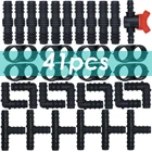 Шланг для капельного полива KESLA, 16 мм соединители с зазубринами, тройник Соединительный угольник, комплект заглушек, шланг 12 дюйма