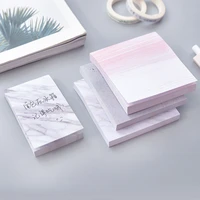 80 pagesset creative marble color self adhesive memo pad stone style sticky notes bookmark school office stationery supply