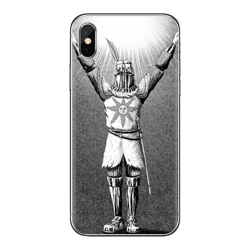 For iPod Touch Apple iPhone 4 4S 5 5S SE 5C 6 6S 7 8 X XR XS Plus MAX Praise the Sun Dark Souls Soft Transparent Cases Covers |
