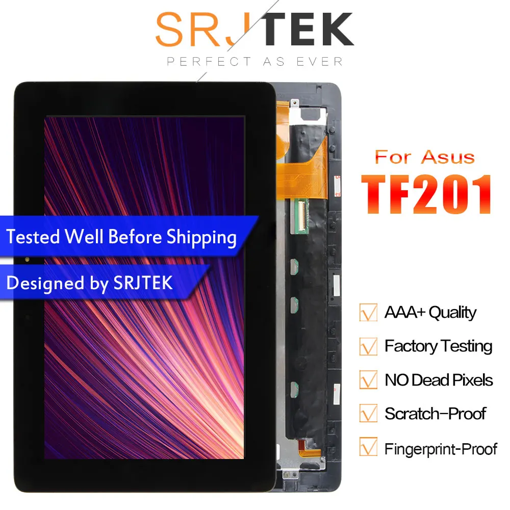 Жк-дисплей для ASUS Eee Pad Transformer Prime TF201, сенсорный экран, дигитайзер, датчик в сборе, рамка TCP10C93 V0.3 HSD101PWW2-A01