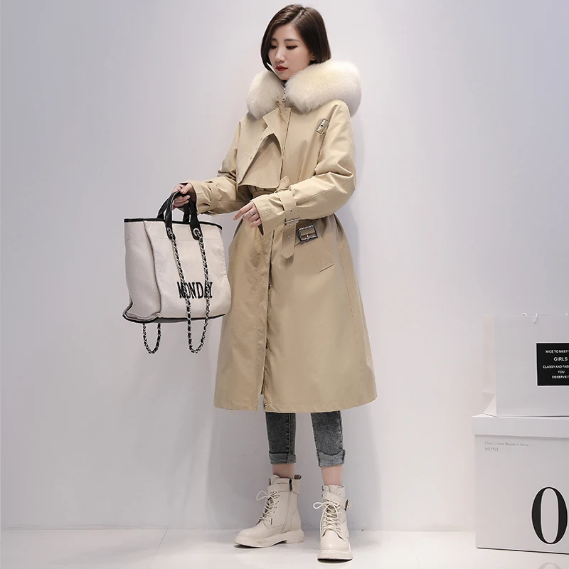 Janveny пуховик для женщин зимние длинные парки 90% белый утиный пух куртки из