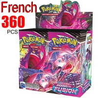 2022 new pokemon cards 360 pcs carte pokemon francaise sword shield fusion strike booster box trading card game collection toy