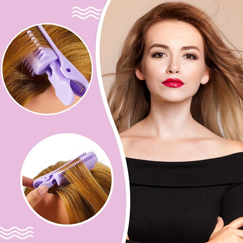 6 шт. натуральные пушистые щипцы для завивки волос волос|Щипцы завивки| |