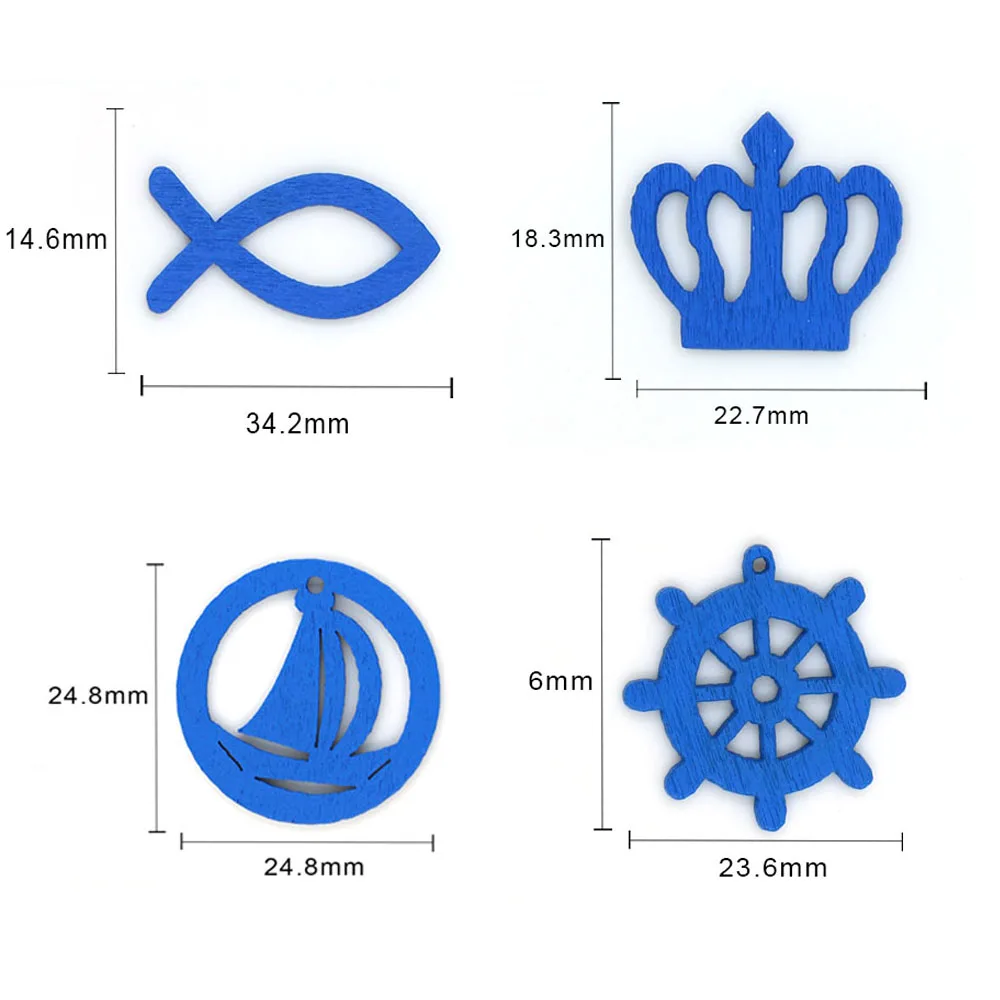 50 шт. декоративные деревянные пуговицы для одежды | Дом и сад