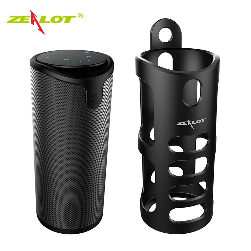 zealot s8 powerful bluetooth speaker hifi music box portable wireless subwoofer speaker with silicone case support twstf card free global shipping