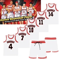 anime slam dunk jersey men cosplay costume basketball vest shorts quick dry clothing breathable summer sportwear