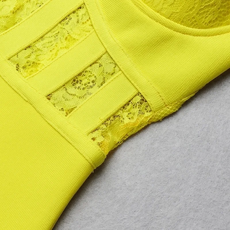 VC горячее элегантное кружевное лоскутное мини-платье на бретельках с открытой