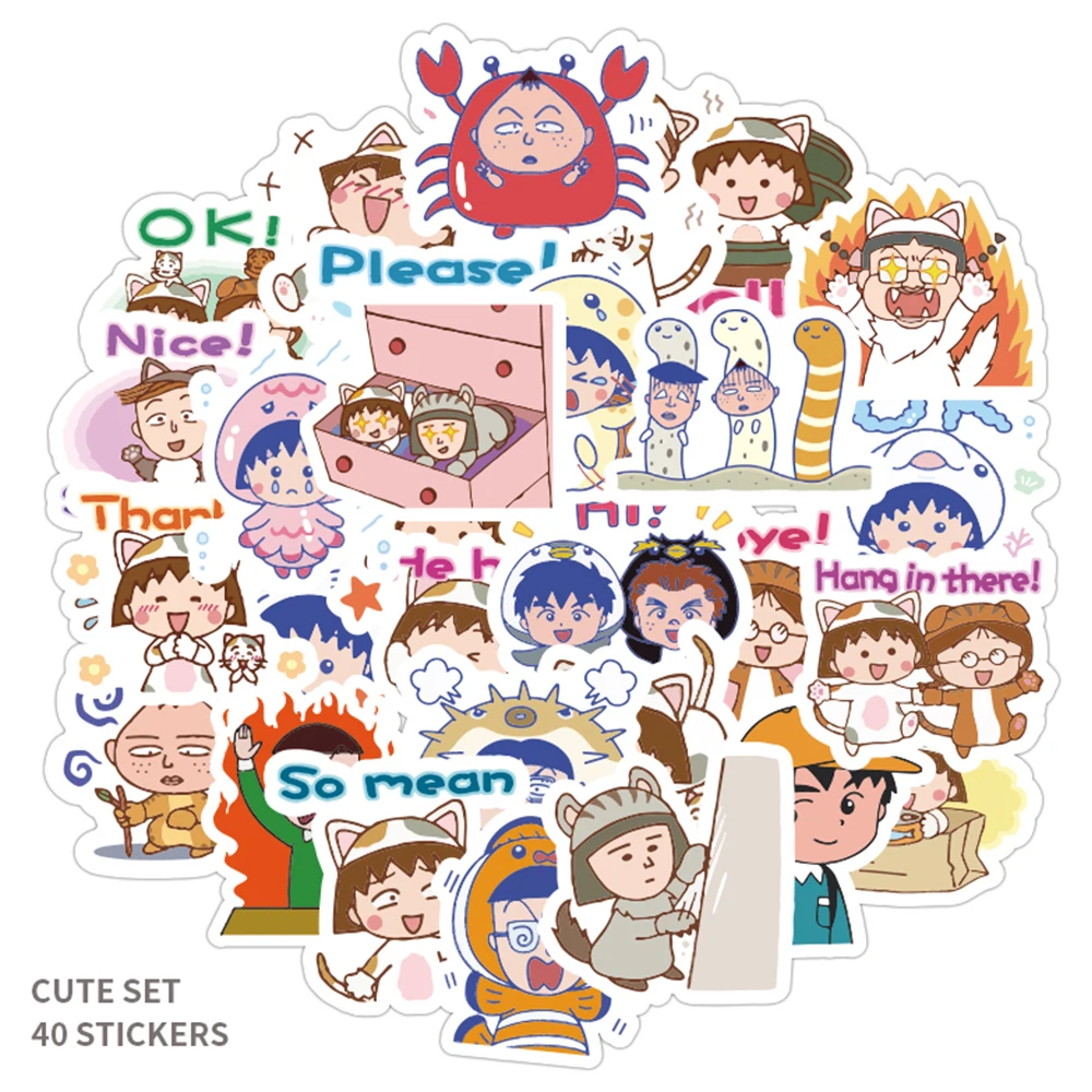 40 новых DIY стикеров классические Мультяшные игрушки стильных водонепроницаемых