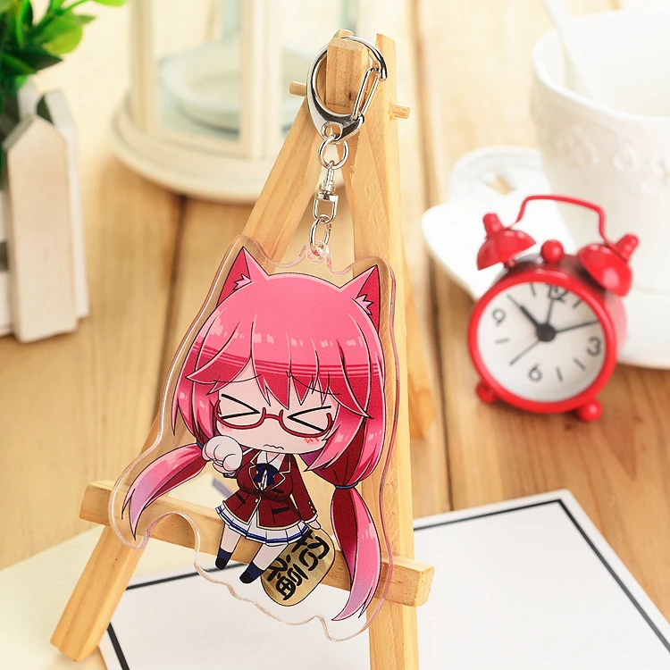 Аниме класс элитного Kiyotaka Horikita SuzuneKushida акриловый брелок кулон сумка мультфильм
