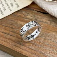 jewelry gifts women vintage engraving butterfly index finger ring