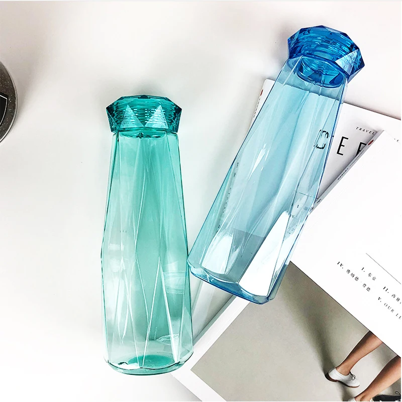 Бутылка для воды из хрустального стекла 500 мл бутылка с бриллиантами 5 цветов | Дом