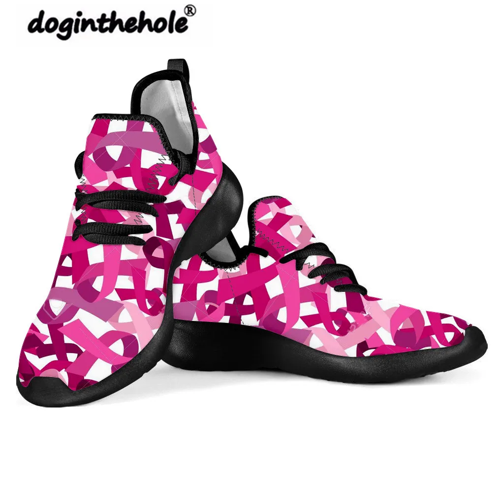 Кроссовки doginthehole женские сетчатые плоская подошва с принтом осведомленность о