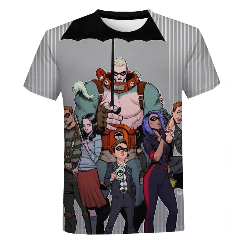 

The Umbrella Academy 3D Print T-shirt Men Women Summer Fashion Casual Short Sleeves TV Series Harajuku Streetwear Cool T Shirt