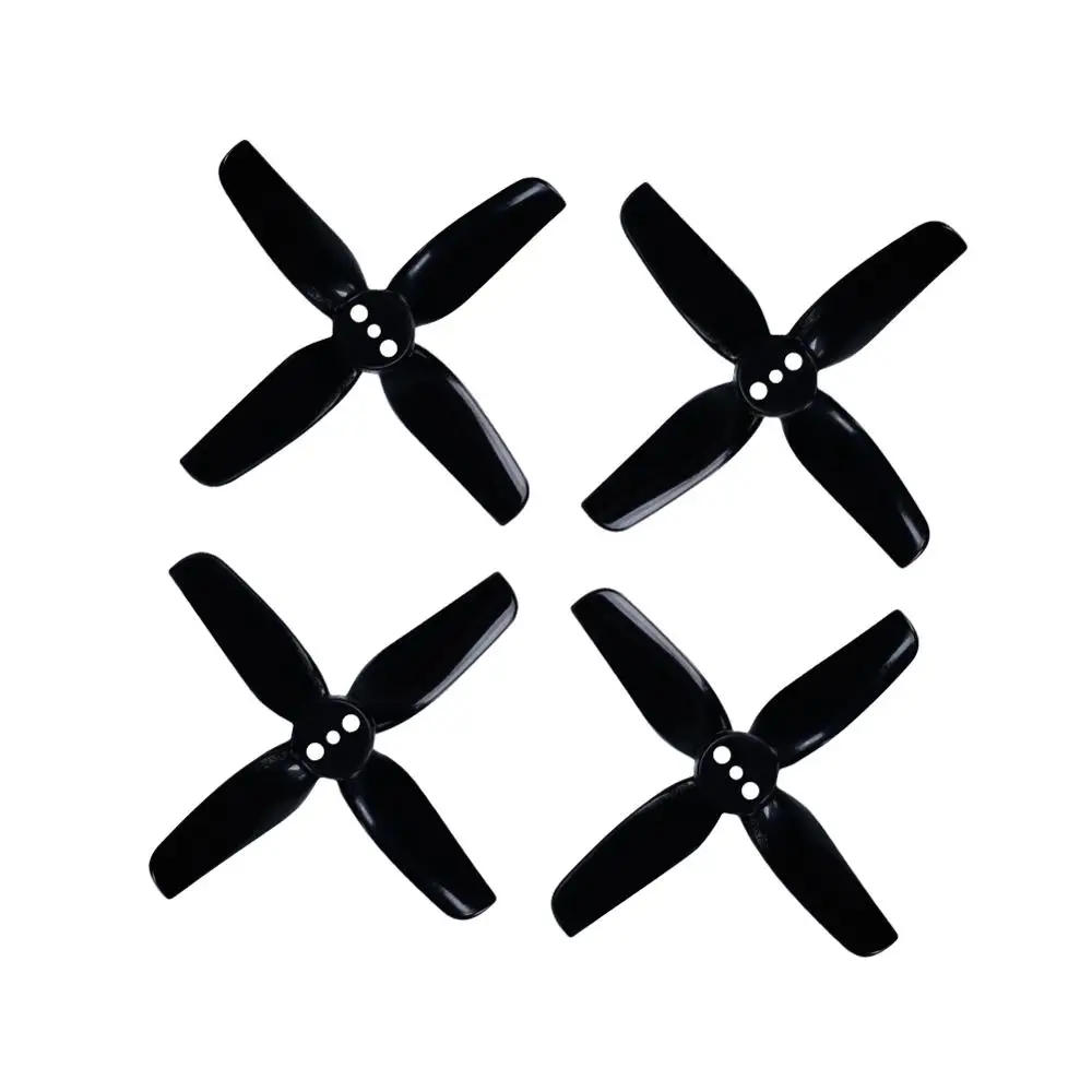20pcs/10pairs HQ Durable Prop T2X2X4 2020 2inch 4 blade Black propeller prop compatible XING 1103 motor for FPV drone part