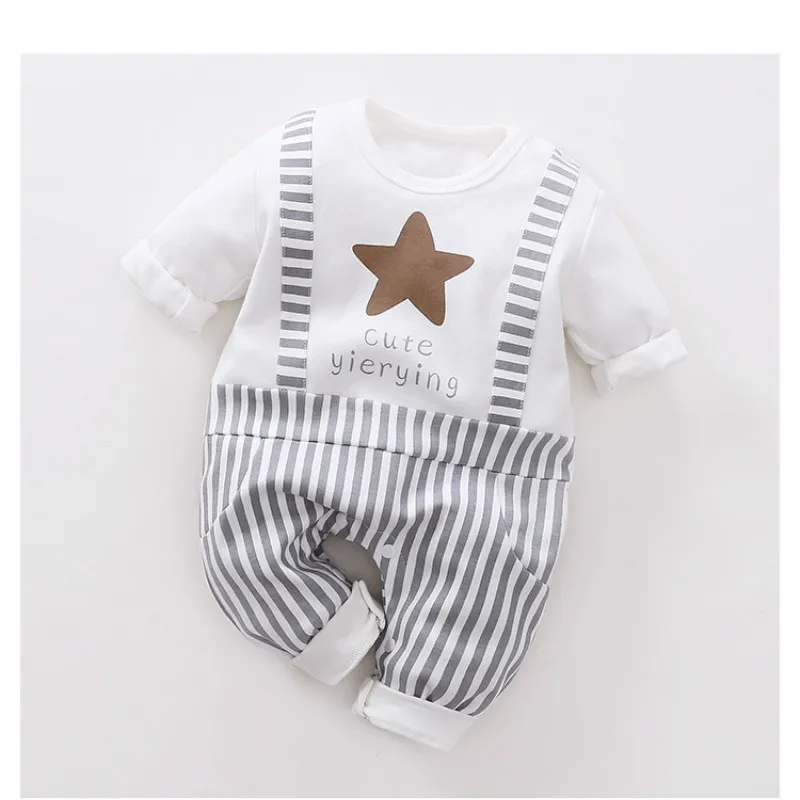 Новинка 2019 года летняя детская одежда для маленьких джентльменов цельнокроеная