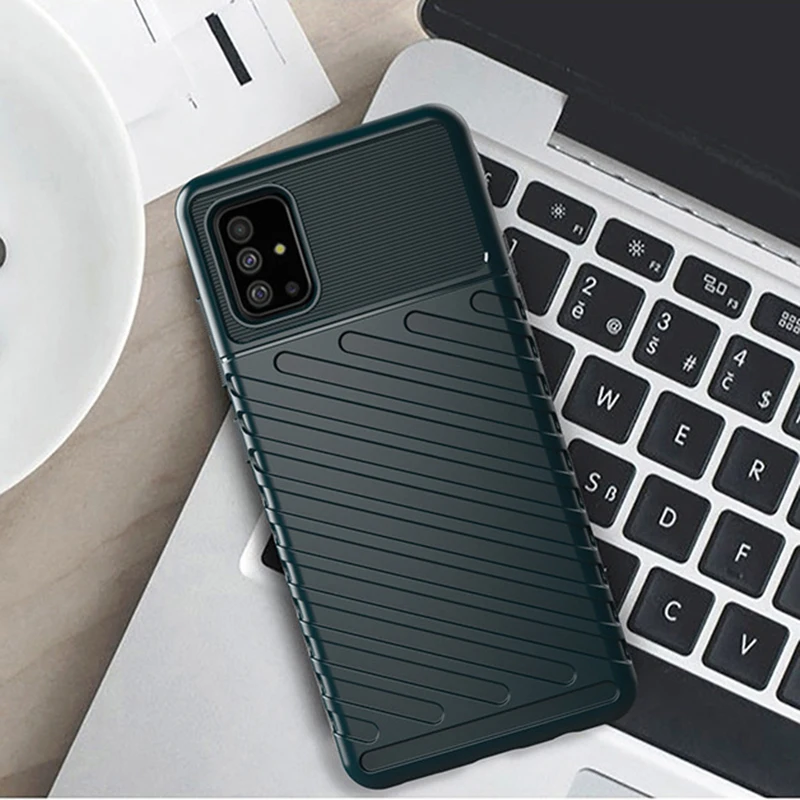 MAKAVO для samsung Galaxy A51 чехол A71 мягкий силиконовый резиновый противоударный