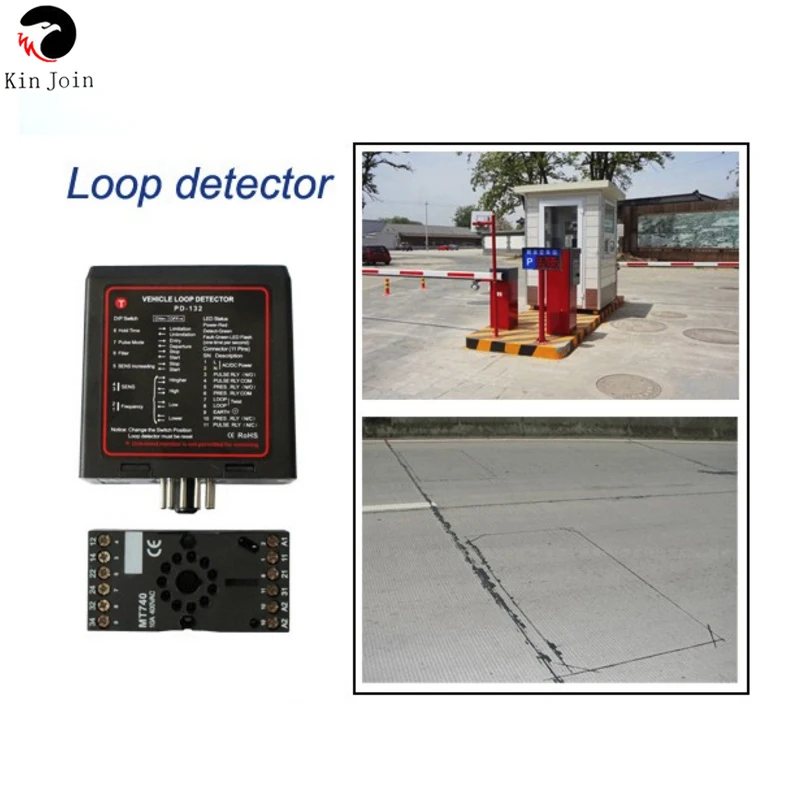 

KINJOIN PD232 Dual Channel Inductive Vehicle Loop Detector Sensor For Mightymule Motor Barrier Gate Car Parking System