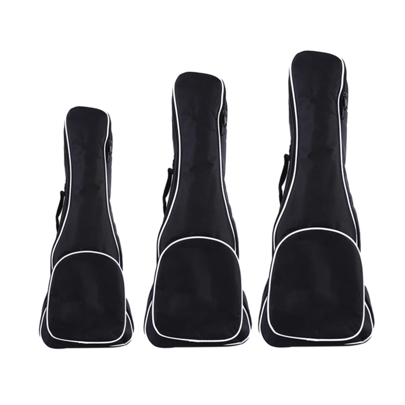 

21/23/26 Inch Thicken Protective Guitar Bags Zipper Oxford Cloth Full Size Guitar Cover Carry Soft Padded Interior Pockets Case