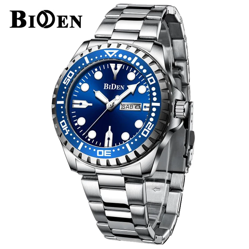 Часы наручные мужские кварцевые брендовые Роскошные водонепроницаемые до 30 м с
