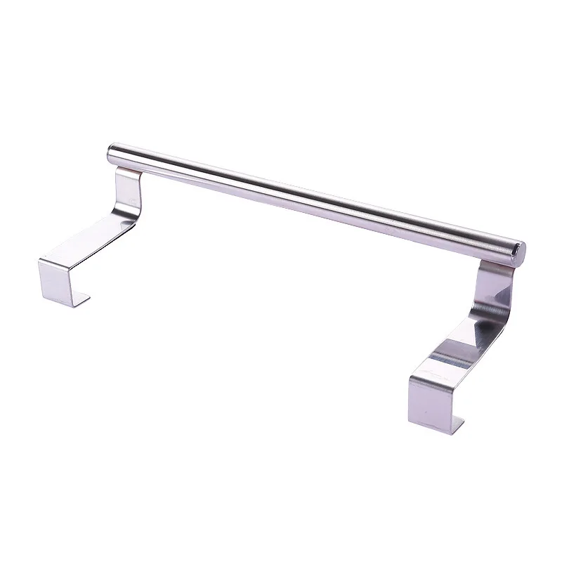 

Stainless Steel Storage Rack Bathroom Towel Stand Rack Kitchen Towel Holder Cupboard Hanger Cabinet Door Hanging Sundries Shelf