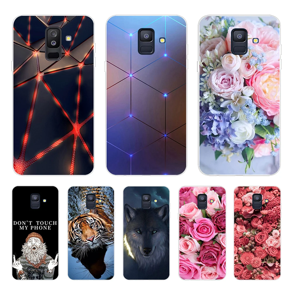 Чехол для Samsung Galaxy A6 2018, силиконовый чехол с двумя SIM-картами SM A600 A600F для Samsung A6 Plus 2018 A605 F, защитный чехол с полным покрытием 360