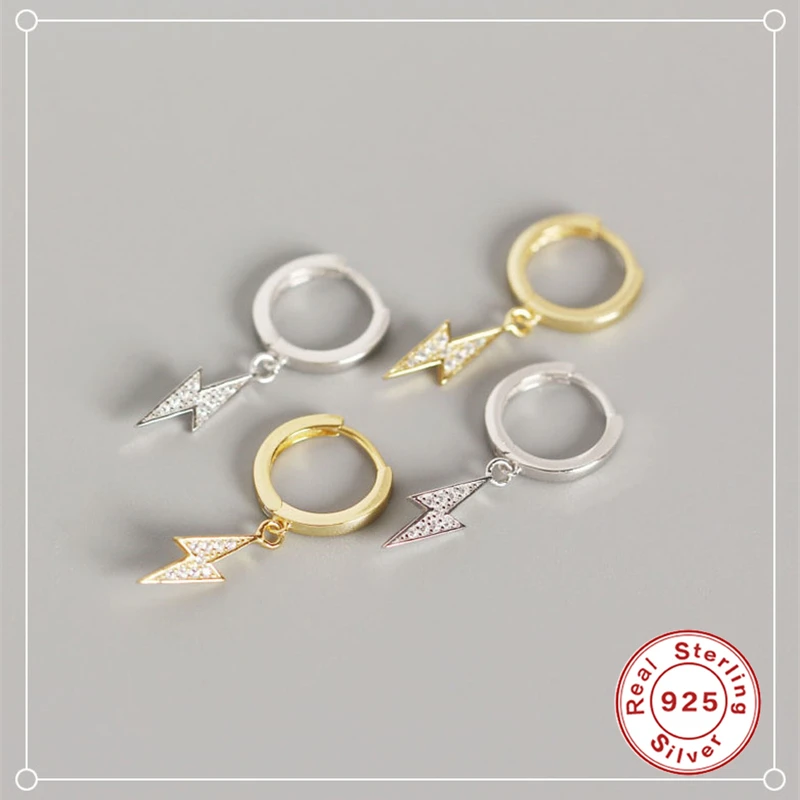 Женские серьги кольца из серебра 925 пробы с фианитом|Серьги-кольца| |