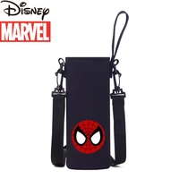 marvel avengers diagonal portable long shoulder strap thermos cup cover glass water bottle cover protective cover cup bag