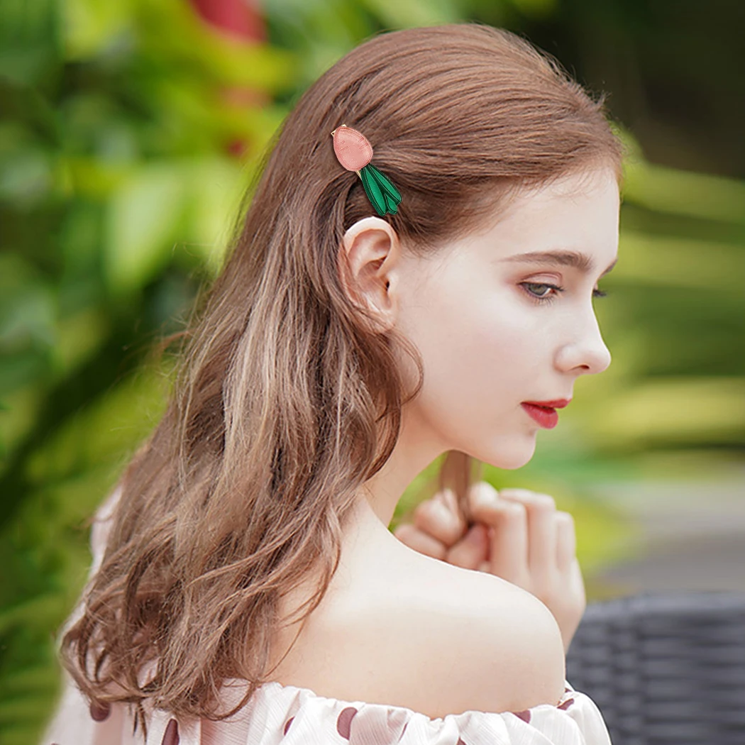 1Pc Creative Fruit And Vegetable Shape Hair Clip Cute Design Barrette Duckbill Pin Accessories |