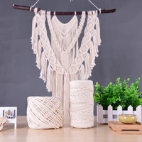 beige white cotton twisted cord rope diy home textile craft macrame string handmade decorative accessories 123568mm
