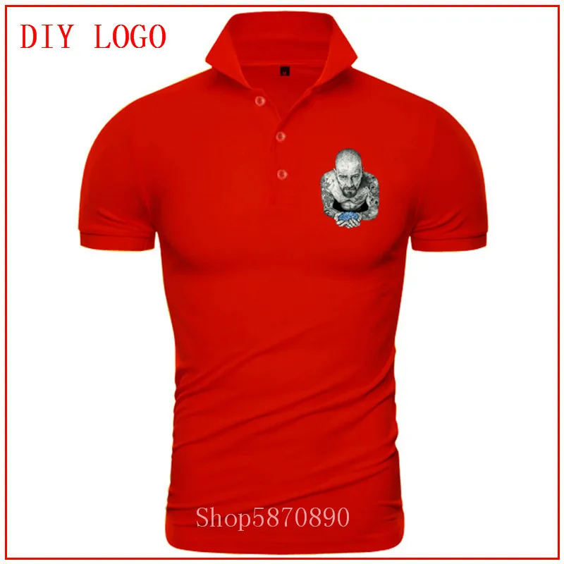 Heisenberg tattoo camisetas рубашка поло hombre manga corta летние топы удобные и дышащие