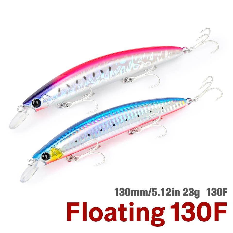 

130F, длинная плавающая искусственная приманка, 130 мм, 23 г