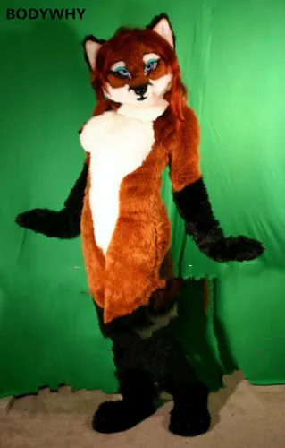 Miss Костюм лисы маскота Fursuit костюм маскарадный нарядное платье наряды рекламная