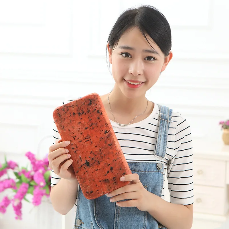 

25cm*12.5cm Halloween Gift Creative brick pillow Plush toys Office nap pillow