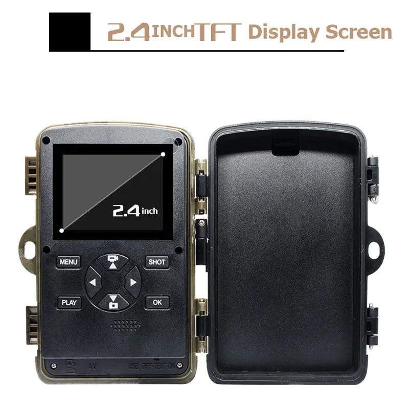 Hunting Camera HD 4K Photo Traps Night Vision Wildlife Infrared Trail Cameras Chasse Scout Outdoor Tool | Спорт и развлечения