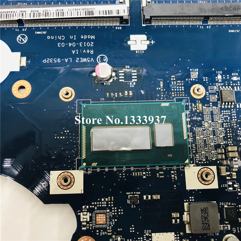 

For Acer E1-572G E1-572 E1-532 E1-532G mainboard V5WE2 LA-9532P Laptop motherboard SR170 I5-4200U