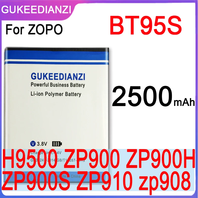 2500 мАч BT95S Высокая емкость аккумулятор для смартфонов ZOPO ZP900 Zp910 Zp908 Zp900s Zp900h Hero H9300 +