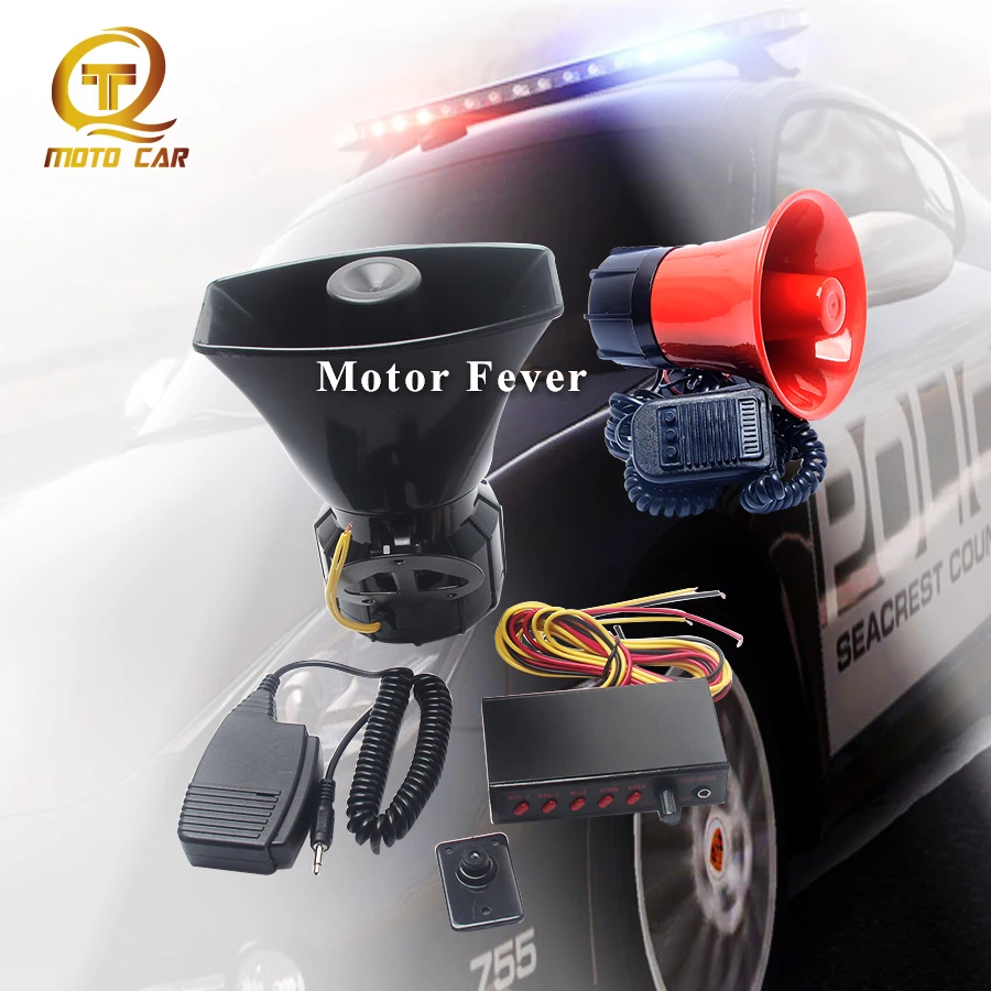 Громкий автомобильный сигнал 12 В Автомобильная сигнализация сирена скорой