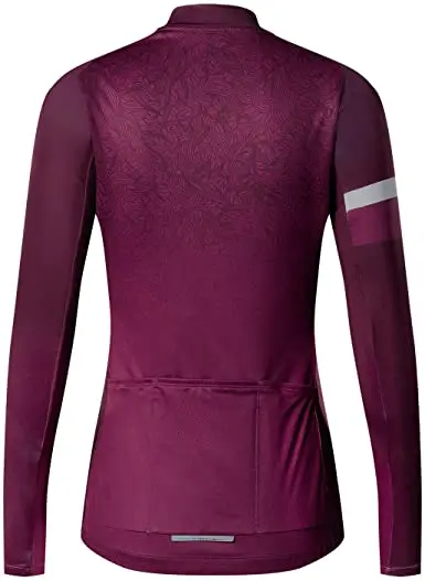 

2021 Cycling Jersey Women's Long Sleeve Tops Bike Shirts Bicycle Jacket with Pockets Triathlon Skinsuit Maillot Ropa Ciclismo