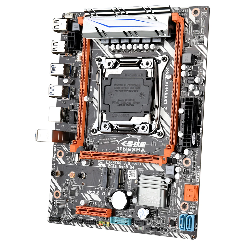 JINGSHA X99 D4 двойной Каналы материнская плата LGA 2011-3 E5 V3 Процессор 2 * DDR4 DIMM 4 SATA 3 PCI-EX16 /